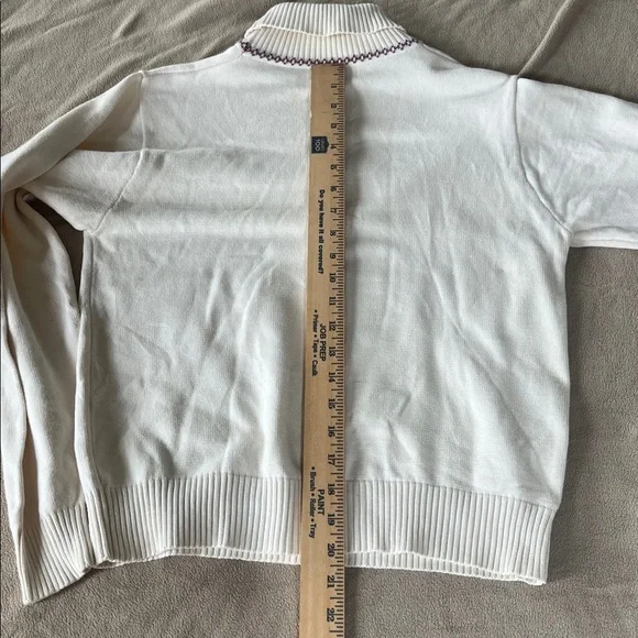 L.L. Bean cream turtleneck 100% cotton vintage - Picture 7 of 7